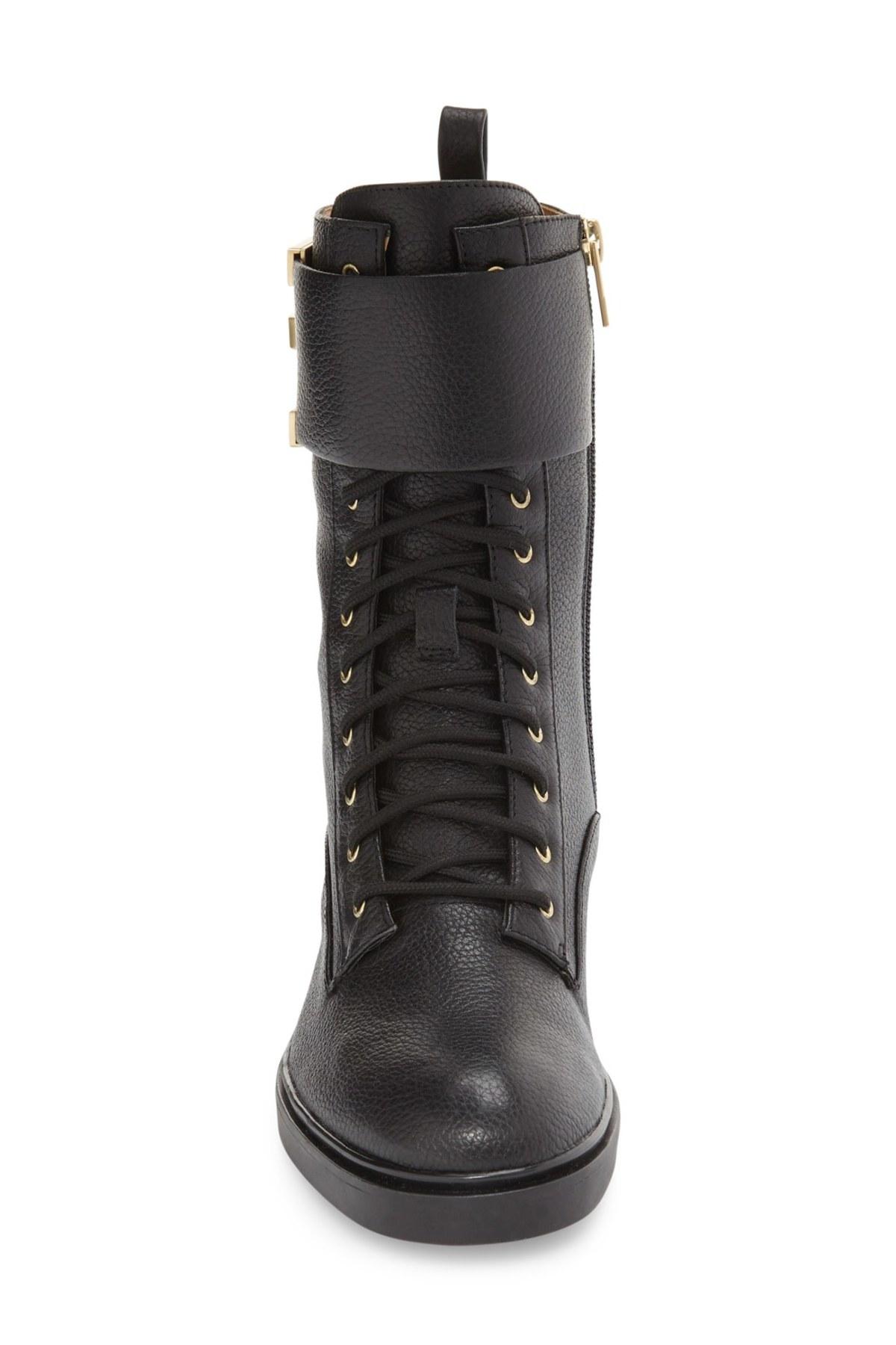calvin klein black platform boot trainers